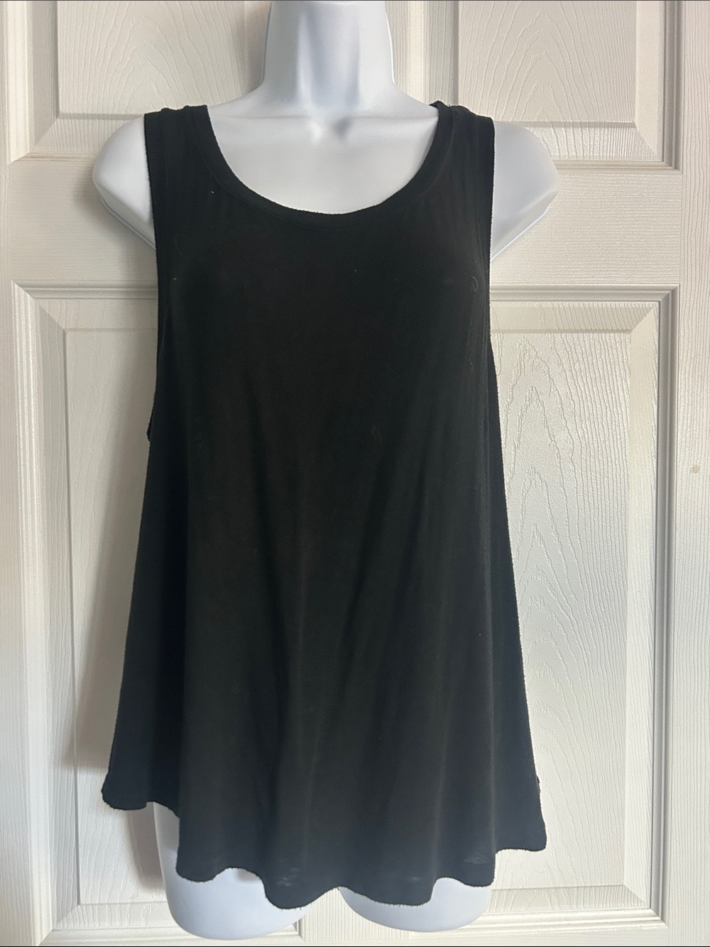 Brandy Melville Black Scoop Neck Flowy Tank